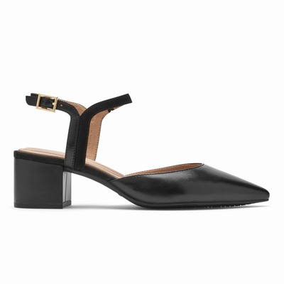 Rockport Total Motion Noelle-Strap Heels Damen Schwarz VRZ-697403